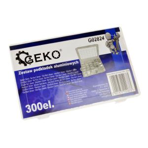 GEKO σετ αλουμινένιες ροδέλες G02824, διάφορα μεγέθη, 300τμχ | Εργαλεία | elabstore.gr