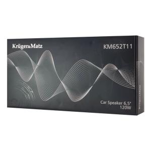 KRUGER&MATZ σετ ηχεία αυτοκινήτου KM652T11, 120W, 6.5", 2 δρόμων, μαύρο | Gadgets - Αξεσουάρ | elabstore.gr