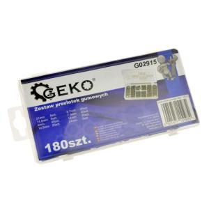 GEKO σετ λαστιχένιες ροδέλες G02915, διάφορα μεγέθη, 180τμχ | Εργαλεία | elabstore.gr