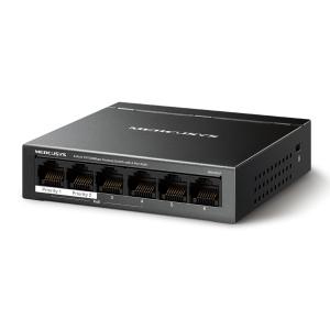 MERCUSYS Desktop Switch MS106LP, 6x 10/100 Mbps, PoE+, Ver. 1.0 | Δικτυακά | elabstore.gr