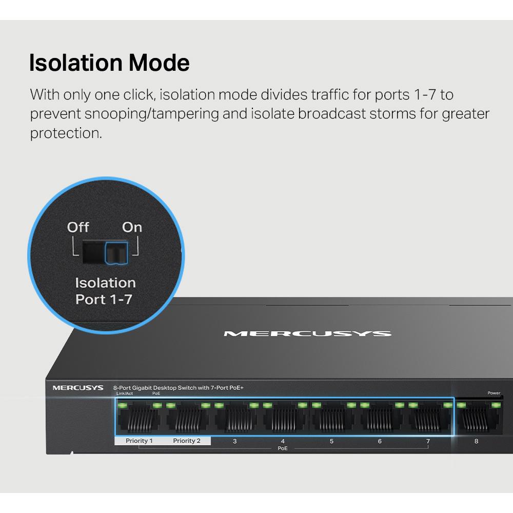 MERCUSYS Desktop Switch MS108GP, 8x 10/100/1000 Mbps, PoE+, Ver. 1.0 | eLabstore.gr MERCUSYS Desktop Switch MS108GP, 8x 10/100/1000 Mbps, PoE+, Ver. 1.0 | Δικτυακά | elabstore.gr