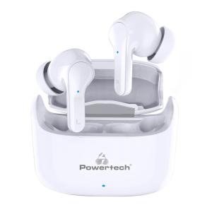 POWERTECH earphones με θήκη φόρτισης Soul, TWS, ANC, 45/200mAh, λευκά | Αξεσουάρ κινητών | elabstore.gr