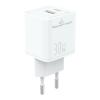 POWERTECH φορτιστής τοίχου PT-1092 USB & USB-C, PD & QC 30W, GaN, λευκός | Αξεσουάρ κινητών | elabstore.gr