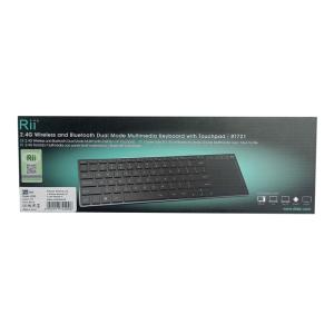 RIITEK ασύρματο πληκτρολόγιο RT721 με touchpad, Bluetooth & 2.4GHz | Εικόνα & Ήχος | elabstore.gr