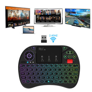 RIITEK ασύρματο πληκτρολόγιο Mini X8 με touchpad, RGB backlit, 2.4GHz | Εικόνα & Ήχος | elabstore.gr