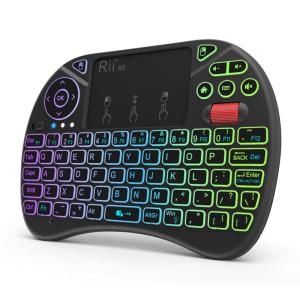 RIITEK ασύρματο πληκτρολόγιο Mini X8 με touchpad, RGB backlit, 2.4GHz | Εικόνα & Ήχος | elabstore.gr