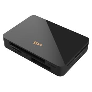 SILICON POWER card reader U3 για SD/microSD/MMC/CF/MS, USB 3.2, μαύρο | Συνοδευτικά PC | elabstore.gr