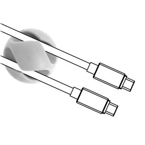 POWERTECH οργανωτές καλωδίων TIES-076, 2 θέσεις, Φ7mm, λευκό, 10τμχ | Καλώδια - Αντάπτορες | elabstore.gr