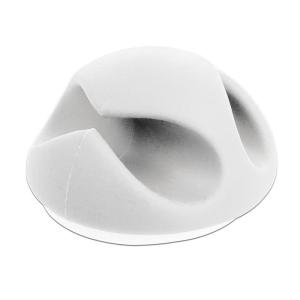 POWERTECH οργανωτές καλωδίων TIES-076, 2 θέσεις, Φ7mm, λευκό, 10τμχ | Καλώδια - Αντάπτορες | elabstore.gr