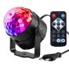 LED φωτορυθμικό φωτιστικό ZS48 με χειριστήριο, RGB, 3W, μαύρο | Φωτισμός | elabstore.gr