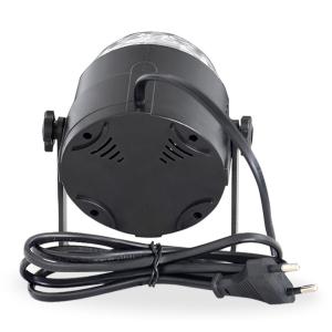 LED φωτορυθμικό φωτιστικό ZS48 με χειριστήριο, RGB, 3W, μαύρο | Φωτισμός | elabstore.gr