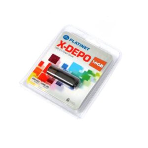 PLATINET USB 2.0  X-DEPO Flash Disk 16GB μαύρο PMFE16B | Περιφερειακά | elabstore.gr
