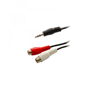 3m Stereo 3.5mm M Plug To 2RCA F Plug Nickel | Ήχου & Εικόνας | elabstore.gr