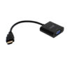 Adaptor HDMI Male σε VGA Female Well ADAPT-HDMIM/VGAF-0.2BK-WL | Αξεσουάρ | elabstore.gr