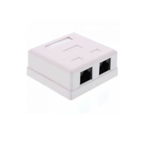 Πρίζα Cat5e 2 Port Well LANBOX-SM-U5X2-WL | Δικτυακά & Τηλεφωνίας | elabstore.gr