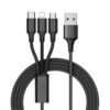 Καλώδιο Φόρτισης & Data 3in1Micro Usb/Type-C/Lighting | Περιφερειακά | elabstore.gr