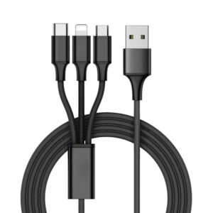 Καλώδιο Φόρτισης & Data 3in1Micro Usb/Type-C/Lighting | Περιφερειακά | elabstore.gr