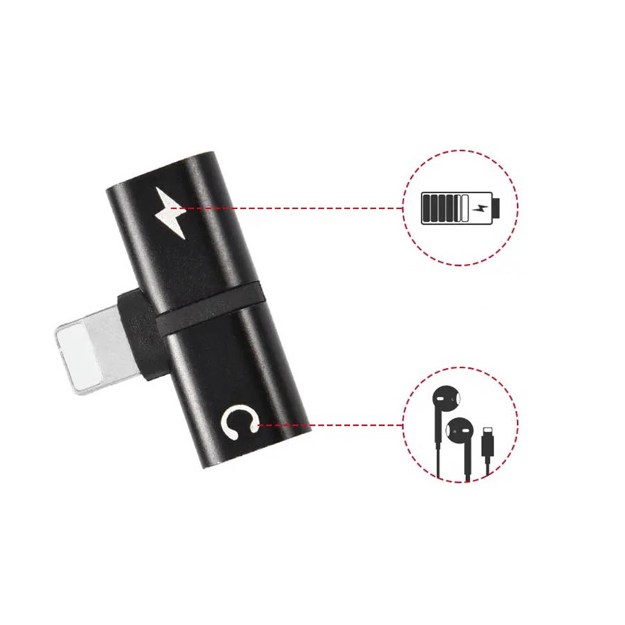 Lighting Splitter Music and Charging at the same time for iPhone | eLabstore.gr Lighting Splitter Music and Charging at the same time for iPhone | Περιφερειακά | elabstore.gr