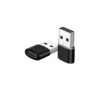 Μετατροπέας TYPE C FEMALE TO USB 2.0 MALE 2.4A BLACK | Περιφερειακά | elabstore.gr