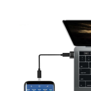 Μετατροπέας TYPE C FEMALE TO USB 2.0 MALE 2.4A BLACK | Περιφερειακά | elabstore.gr