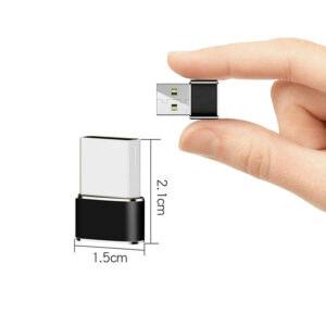 Μετατροπέας TYPE C FEMALE TO USB 2.0 MALE 2.4A BLACK | Περιφερειακά | elabstore.gr