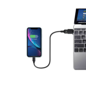 Μετατροπέας LONG TYPE C FEMALE ΣΕ USB 3.0 MALE 2.4A BLACK | Περιφερειακά | elabstore.gr