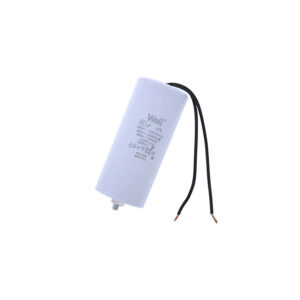 Πυκνωτής Λειτουργίας Well 80μF με καλώδιο 400V MOTCAP-80UF-WR-WL | Ηλεκτρολογικά | elabstore.gr