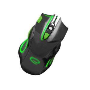 Hawk Gaming mouse ενσύρματο μαύρο/πράσινο 7 Keys 2400dpi EGM401KG | Περιφερειακά | elabstore.gr