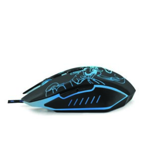 Scorpio Ποντίκι Gaming ενσύρματο μαύρο/μπλε 6 Keys 2400dpi EGM203B | Περιφερειακά | elabstore.gr