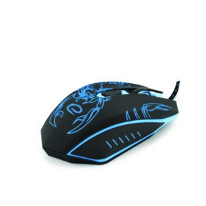 Scorpio Ποντίκι Gaming ενσύρματο μαύρο/μπλε 6 Keys 2400dpi EGM203B | Περιφερειακά | elabstore.gr