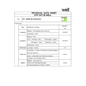 UTP CAT-5e 305m Μονόκλωνο Χαλκός Pull Out Box Well UTP5E-CU-305-WL | Δικτυακά & Τηλεφωνίας | elabstore.gr