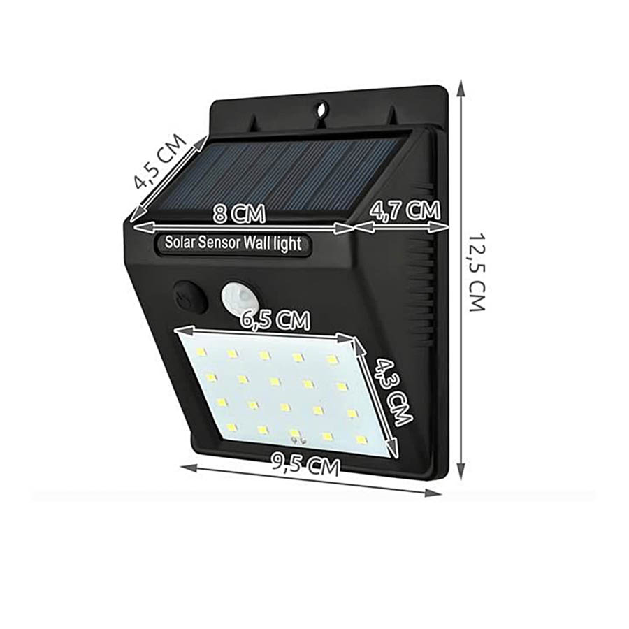 Ηλιακό Επιτοίχιο φωτιστικό 20 LED με αισθητήρα κίνησης αδιάβροχο | eLabstore.gr Ηλιακό Επιτοίχιο φωτιστικό 20 LED με αισθητήρα κίνησης αδιάβροχο | Φωτισμός | elabstore.gr