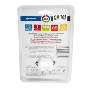 LED Φωτάκι Νυχτός με Φωτοκύτταρο QM702 1W Κίτρινο φως | Φωτισμός | elabstore.gr