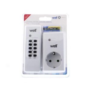 Τηλεχειριζόμενη Πρίζα Well 1 Control + 1 Πριζα  ELAD-SH/RC-WL | Ηλεκτρολογικά | elabstore.gr