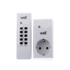 Τηλεχειριζόμενη Πρίζα Well 1 Control + 1 Πριζα  ELAD-SH/RC-WL | Ηλεκτρολογικά | elabstore.gr