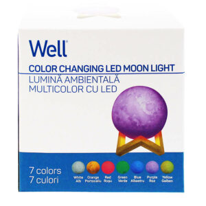 Φωτιστικό LED Φεγγαρόμπαλα 7 χρώματα Well DECOL-MNL/MC7-WL | Φωτισμός | elabstore.gr