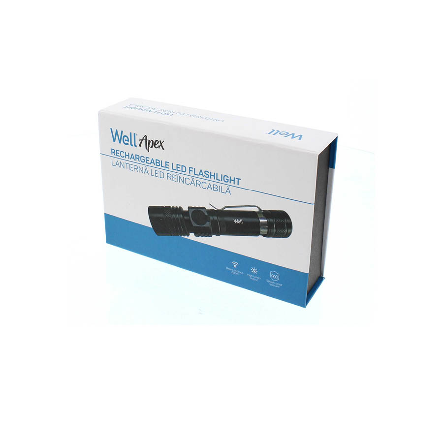 Well Επαναφορτιζόμενος Φακός LED 10W 600LM μαύρος Space TORCH-SPACE-WL | eLabstore.gr Well Επαναφορτιζόμενος Φακός LED 10W 600LM μαύρος Space TORCH-SPACE-WL | Φωτισμός | elabstore.gr
