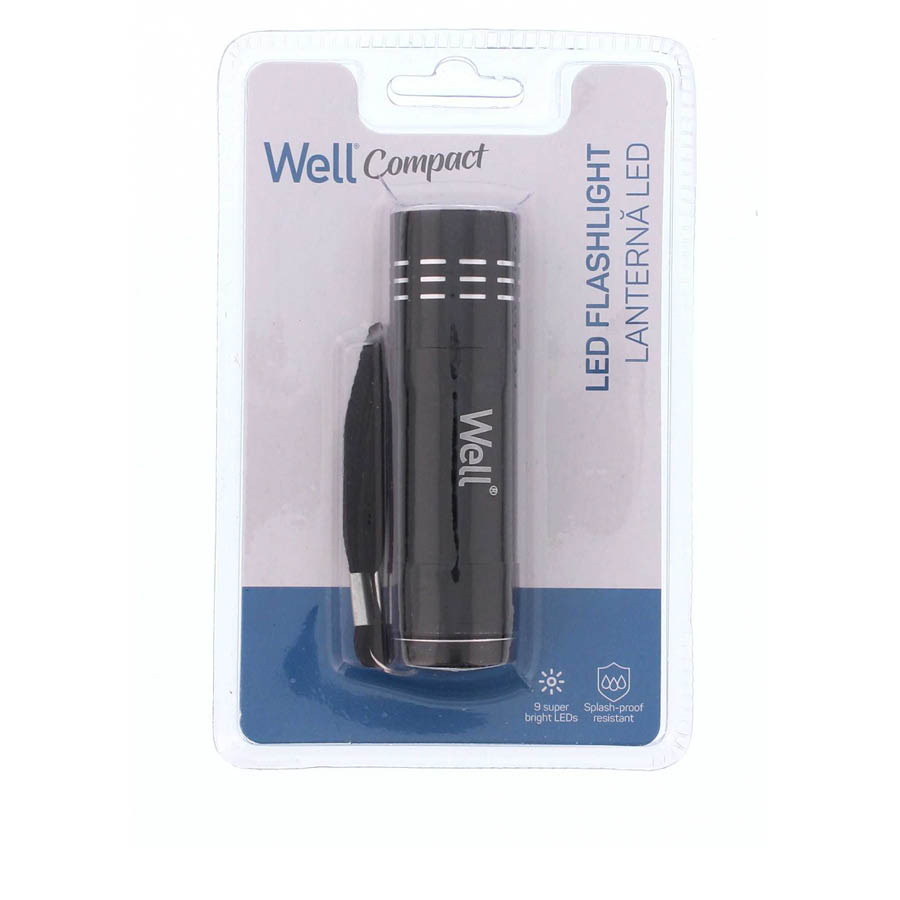 Well Φακός 9 LED Compact μαύρος TORCH-COMPACTBK-WL | eLabstore.gr Well Φακός 9 LED Compact μαύρος TORCH-COMPACTBK-WL | Φωτισμός | elabstore.gr