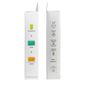 Πολύπριζα 4θ Με Διακόπτη 1,5M,3g1,5 λευκό LS-415W LIME | Ηλεκτρολογικά | elabstore.gr