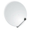 Δορυφορικό κάτοπτρο 80cm (80x71), λευκό, steel  SAT80BK | Συστήματα Λήψης | elabstore.gr