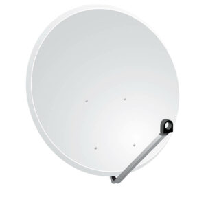 Δορυφορικό κάτοπτρο 80cm (80x71), λευκό, steel  SAT80BK | Συστήματα Λήψης | elabstore.gr