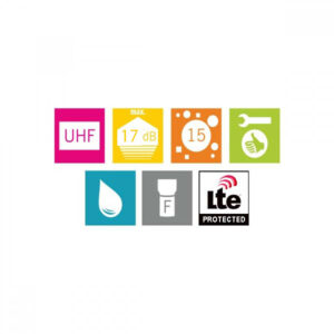 Εξωτερική κεραία HN51N κατευθυντική με φίλτρο LTE(yagi) 17dp | Συστήματα Λήψης | elabstore.gr