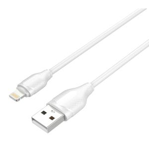 LDNIO καλώδιο Lightning σε USB LS372, 2.1A, 2m, λευκό | Καλώδια - Αντάπτορες | elabstore.gr