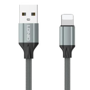 LDNIO καλώδιο Lightning σε USB LS441, 2.4A, 1m, γκρι | Καλώδια - Αντάπτορες | elabstore.gr
