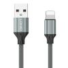 LDNIO καλώδιο Lightning σε USB LS442, 2.4A, 2m, γκρι | Καλώδια - Αντάπτορες | elabstore.gr