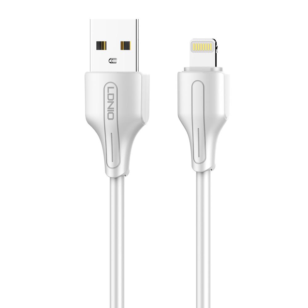 LDNIO καλώδιο Lightning σε USB LS540, 2.4A, 20cm, λευκό | eLabstore.gr LDNIO καλώδιο Lightning σε USB LS540, 2.4A, 20cm, λευκό | Καλώδια - Αντάπτορες | elabstore.gr