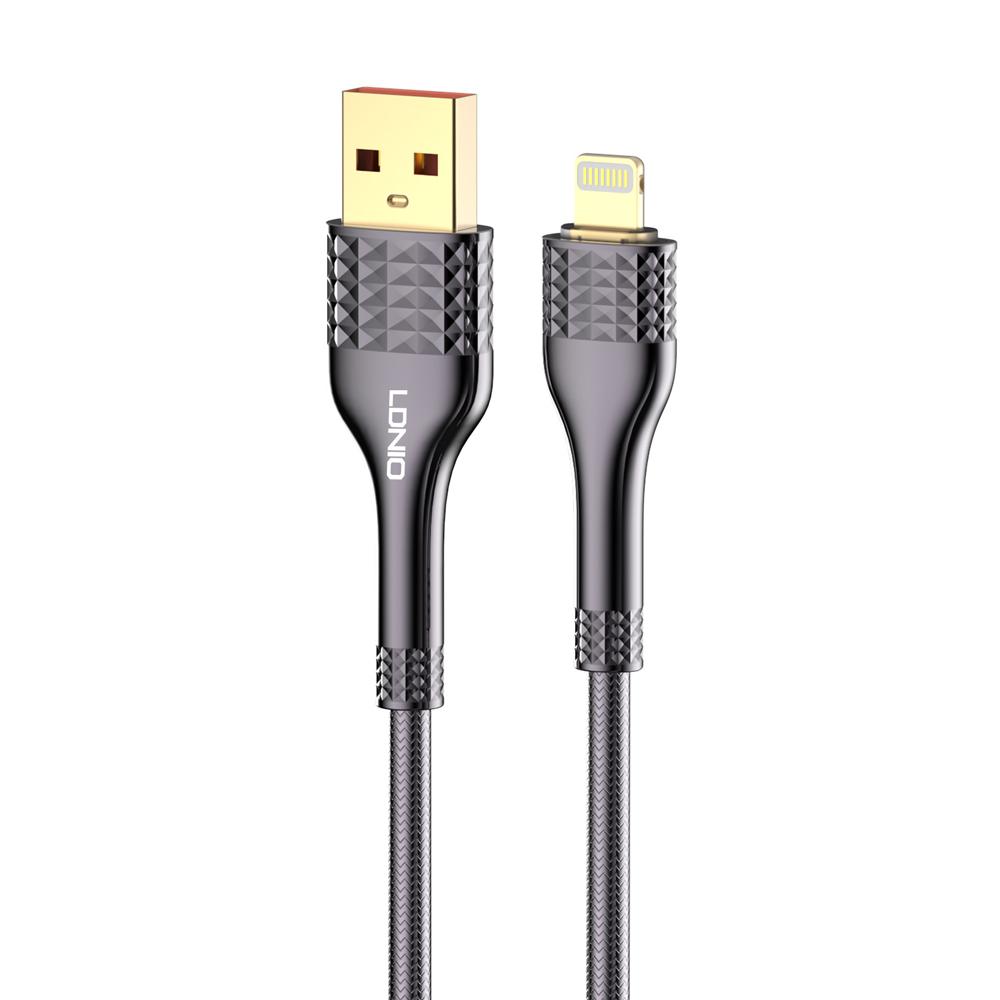 LDNIO καλώδιο Ligntining σε USB LS652, 30W, 2m, γκρι | eLabstore.gr LDNIO καλώδιο Ligntining σε USB LS652, 30W, 2m, γκρι | Καλώδια - Αντάπτορες | elabstore.gr