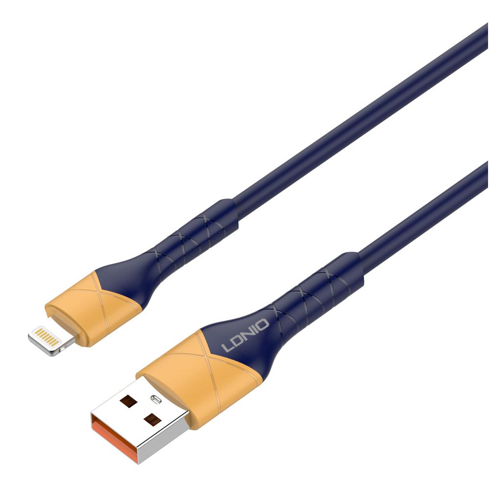 LDNIO καλώδιο Lightning σε USB LS801, 30W, 1m, μπλε | eLabstore.gr LDNIO καλώδιο Lightning σε USB LS801, 30W, 1m, μπλε | Καλώδια - Αντάπτορες | elabstore.gr