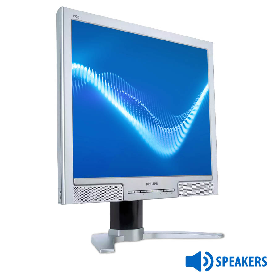 Used Monitor 190B TFT/Philips/19"/1280x1024/Silver/Black/w/Speakers/D-SUB & DVI-D | eLabstore.gr Used Monitor 190B TFT/Philips/19"/1280x1024/Silver/Black/w/Speakers/D-SUB & DVI-D | Refurbished | elabstore.gr