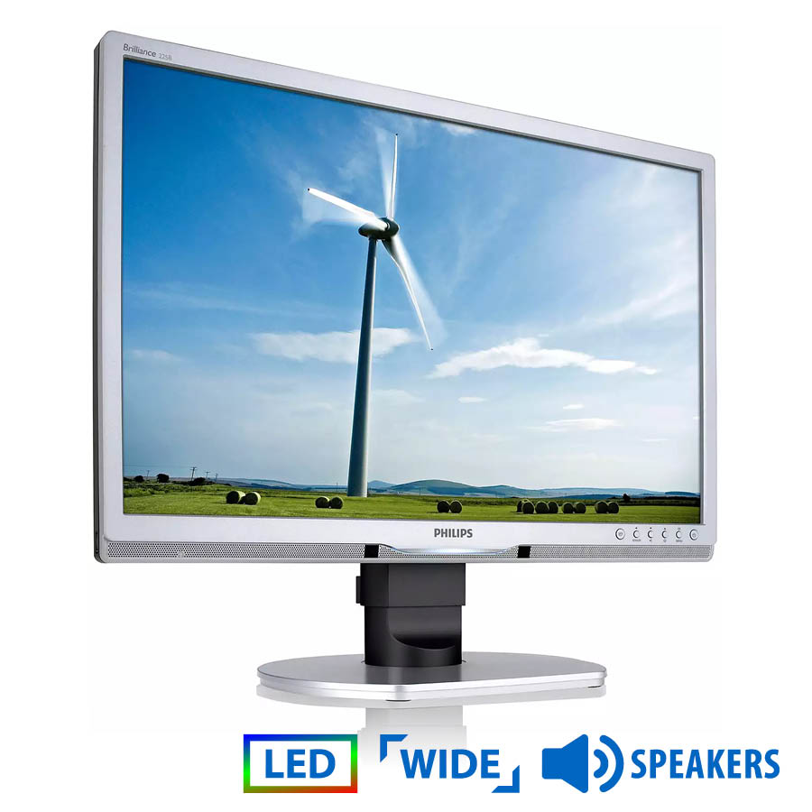 Used Monitor 220B4 LED/ Philips/ 22"/ 1680x1050/ Wide/ Silver/ Black/ w/ Speakers/ D-SUB & DVI-D & USB Hub | eLabstore.gr Used Monitor 220B4x LED/Philips/22"/1680x1050/Wide/Silver/Black/w/Speakers/D-SUB & DVI-D & USB Hub | Refurbished | elabstore.gr